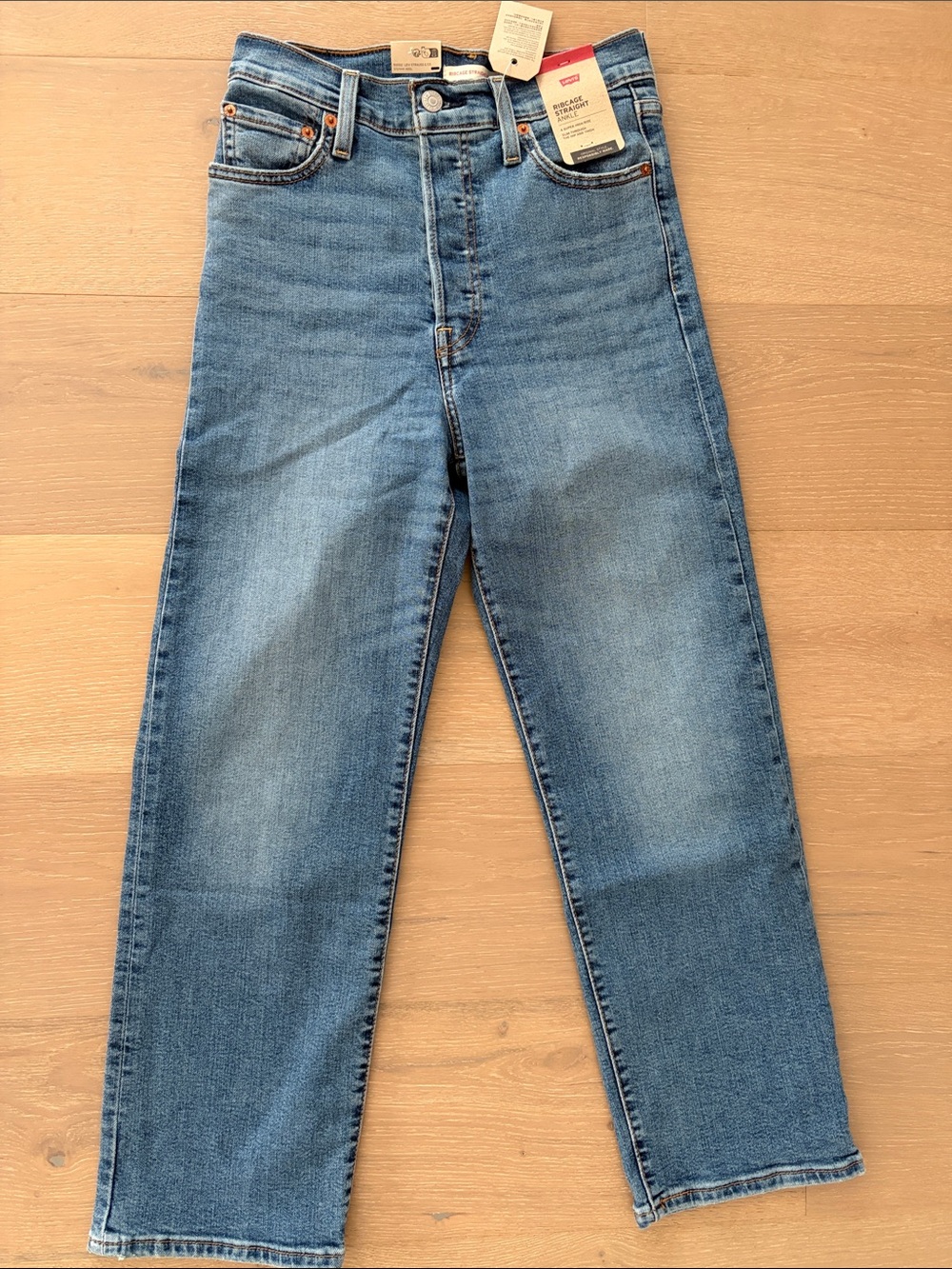 Levi's Women's Ribcage Straight Ankle Jeans (Medium Stretch) 26 X 27